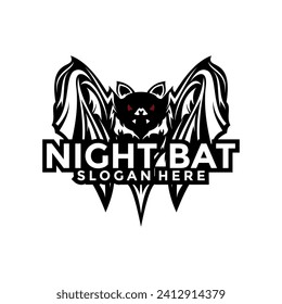 Bat Mascot logo vector, Creative Bats logo design template, Bat Esport team logo