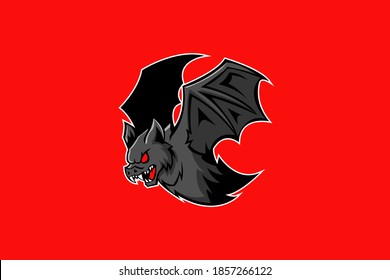 BAT MASCOT LOGO VECTOR EPS