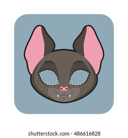 Bat mask for Halloween and other festivities