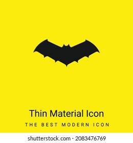 Bat In Medium Size Variant Silhouette minimal bright yellow material icon