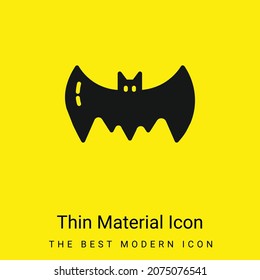 Bat minimal bright yellow material icon