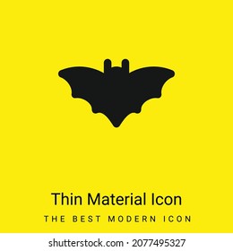 Bat minimal bright yellow material icon
