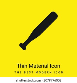 Bat minimal bright yellow material icon