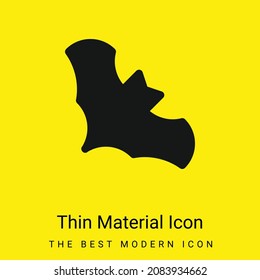 Bat minimal bright yellow material icon
