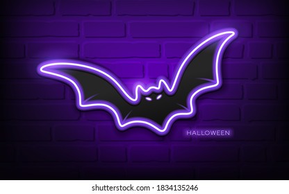 neon bat sign