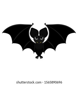 bat on Halloween vector image