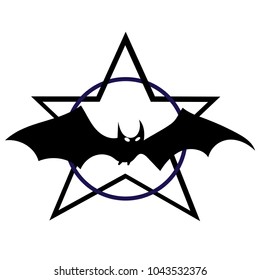 The bat on the security symbol