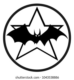 The bat on the security symbol