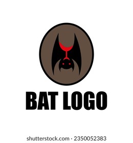 Bat auf weißem Hintergrund. Bat Logo, Vektorgrafik, Symbol, Abbildung. Bat Vektorsymbol Illustration Design Logo Vorlage.