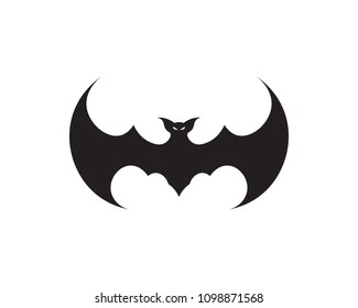 bat open wings flying concept elements icon