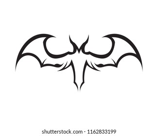 bat open wings flying concept elements icon
