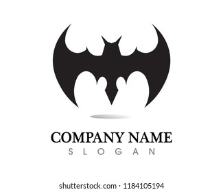 bat open wings flying concept elements icon
