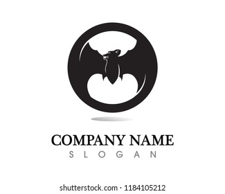 bat open wings flying concept elements icon