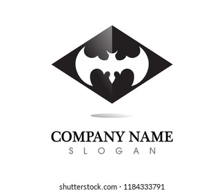 bat open wings flying concept elements icon