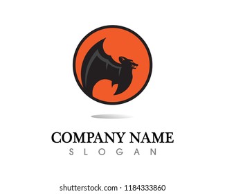 bat open wings flying concept elements icon