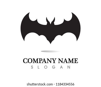 bat open wings flying concept elements icon
