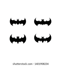 bat open wings flying concept elements icon
