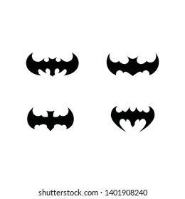 bat open wings flying concept elements icon
