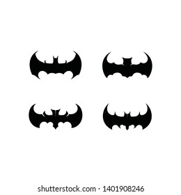 bat open wings flying concept elements icon
