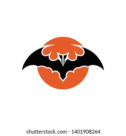 bat open wings flying concept elements icon
