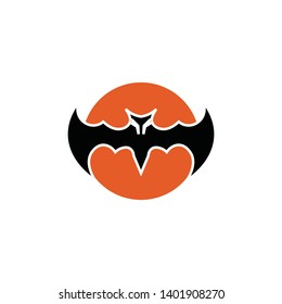 bat open wings flying concept elements icon
