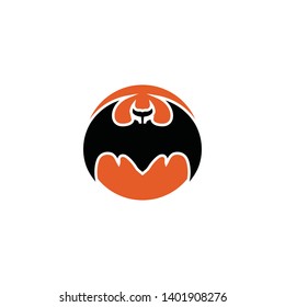 bat open wings flying concept elements icon
