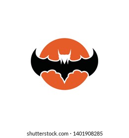 bat open wings flying concept elements icon
