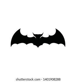 bat open wings flying concept elements icon
