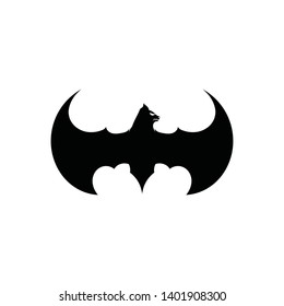bat open wings flying concept elements icon
