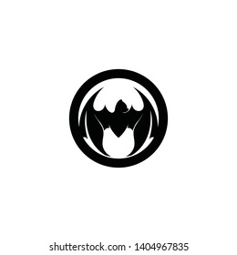 bat open wings flying concept elements icon
