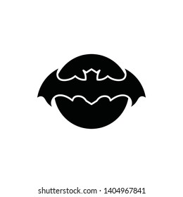 bat open wings flying concept elements icon
