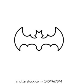bat open wings flying concept elements icon
