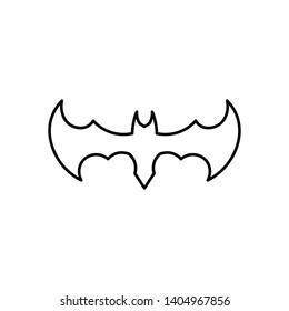 bat open wings flying concept elements icon
