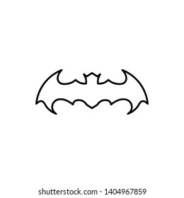 bat open wings flying concept elements icon
