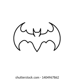 bat open wings flying concept elements icon
