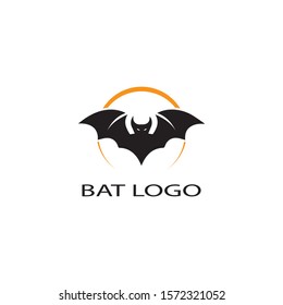 bat open wings flying concept elements icon 