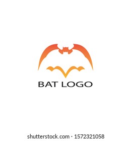 bat open wings flying concept elements icon 
