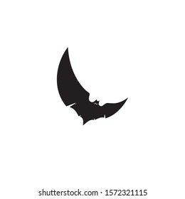 bat open wings flying concept elements icon 