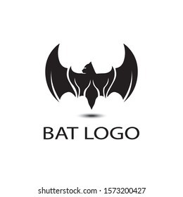 bat open wings flying concept elements icon 