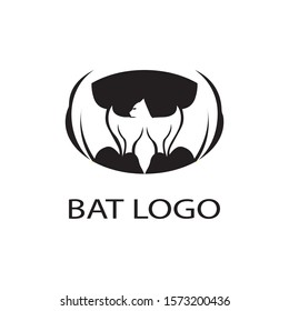 bat open wings flying concept elements icon 