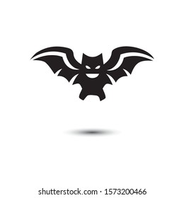 bat open wings flying concept elements icon 