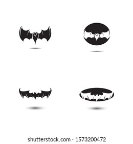 bat open wings flying concept elements icon 