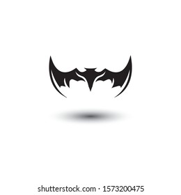 bat open wings flying concept elements icon 