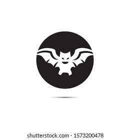 bat open wings flying concept elements icon 