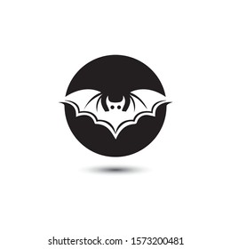 bat open wings flying concept elements icon 