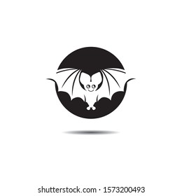 bat open wings flying concept elements icon 