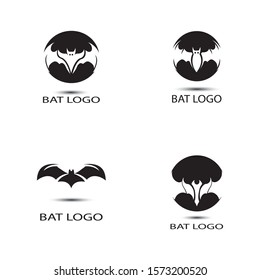 bat open wings flying concept elements icon 
