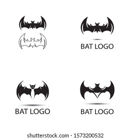 bat open wings flying concept elements icon 