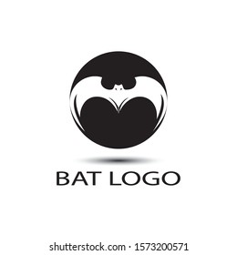 bat open wings flying concept elements icon 