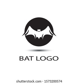 bat open wings flying concept elements icon 